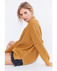 BDG Waffle Knit Turtleneck Sweater