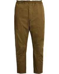 Oamc Cropped Cotton Trousers