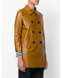 Marni Leather Pea Coat