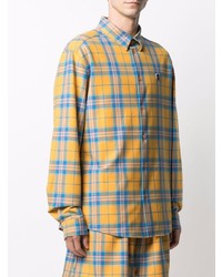 We11done Plaid Check Pattern Button Up Shirt