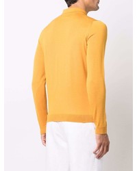 Roberto Collina Long Sleeved Knitted Polo Shirt