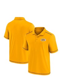 FANATICS Branded Gold Los Angeles Lakers Primary Logo Polo