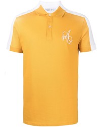 Alexander McQueen Colour Block Logo Embroidered Polo Shirt