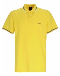 BOSS Logo Print Stretch Cotton Polo Shirt