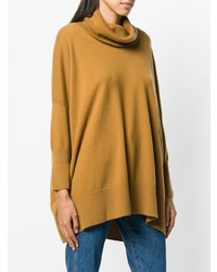 N.Peal Cowl Neck Knitted Poncho
