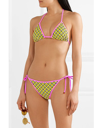 Diane von Furstenberg Moss Printed Bikini Top