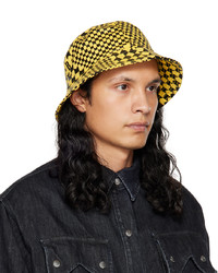 Rhude Yellow Black Check Bucket Hat