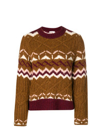 See by Chloe See By Chlo Chunky Knit Patterned Jumper