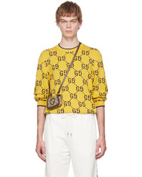Gucci Yellow Gg Sweater