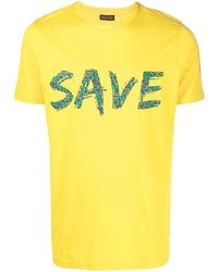 Save The Duck Ayan Logo Print Organic Cotton T Shirt