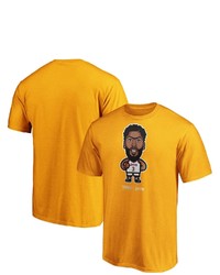 FANATICS Branded Anthony Davis Gold Los Angeles Lakers 2020 Nba Playoffs Star Player T Shirt
