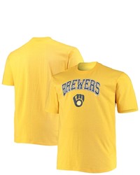 FANATICS Branded Gold Milwaukee Brewers Big Tall Secondary T Shirt At Nordstrom
