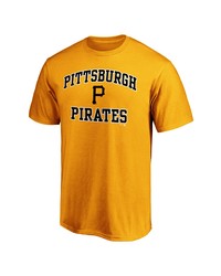 FANATICS Branded Gold Pittsburgh Pirates Heart Soul T Shirt