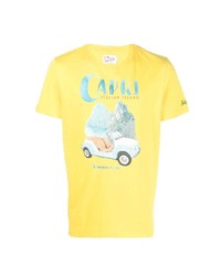 MC2 Saint Barth Capri Island Print Cotton T Shirt