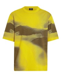 Zegna Dunes Print Cotton T Shirt