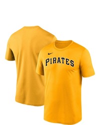 Nike Gold Pittsburgh Pirates Wordmark Legend T Shirt At Nordstrom