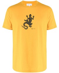 agnès b. Lizard Print Short Sleeve T Shirt