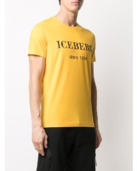 Iceberg Logo Embroidered T Shirt