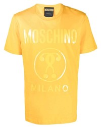 Moschino Logo Print Crew Neck T Shirt