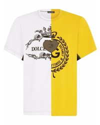Dolce & Gabbana Logo Print Deconstructed T Shirt