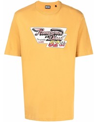 Diesel Logo Print Short Sleeved T Shirt