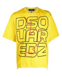 DSQUARED2 Logo Print Toggle T Shirt