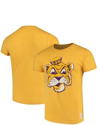 Retro Brand Original Gold Lsu Tigers Mascot School Logo Mock Twist T Shirt