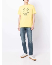 Armani Exchange Smile Motif Print T Shirt
