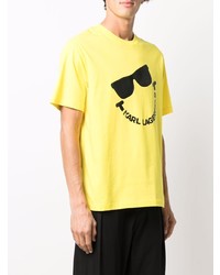 Karl Lagerfeld Smiley Print Short Sleeved T Shirt