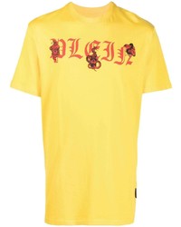 Philipp Plein Snake Logo Print T Shirt