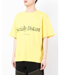 Ih Nom Uh Nit Socially Distant Print T Shirt