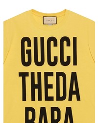 Gucci Theda Bara Print Cotton T Shirt