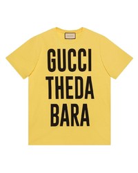 Gucci Theda Bara Print Cotton T Shirt