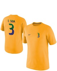 Nike Thiago Silva Brazil Name Number T Shirt