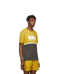 Nike Yellow And Grey Gyakusou Dri Fit T Shirt
