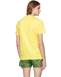 Versace Yellow Greca Medusa T Shirt
