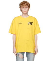 Off-White Yellow Tech Marker T Shirt