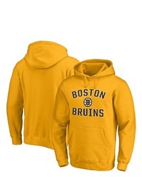 FANATICS Branded Gold Boston Bruins Team Victory Arch Pullover Hoodie At Nordstrom