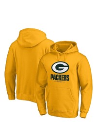FANATICS Branded Gold Green Bay Packers Team Lockup Pullover Hoodie