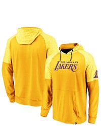 FANATICS Branded Gold Los Angeles Lakers Made To Move Space Dye Raglan Pullover Hoodie At Nordstrom