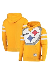 Mitchell & Ness Gold Pittsburgh Ers Big Face Historic Logo Pullover Hoodie At Nordstrom