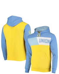 Mitchell & Ness Navygold Philadelphia Union Colorblock Fleece Pullover Hoodie At Nordstrom