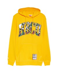 Mitchell & Ness Patterned Hbcu Graphic Hoodie In Yellow At Nordstrom