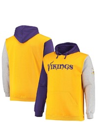 PROFILE Purplegold Minnesota Vikings Big Tall Pullover Hoodie