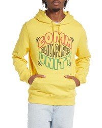 DAILY PAPE R Majid Graphic Hoodie In Yellow At Nordstrom