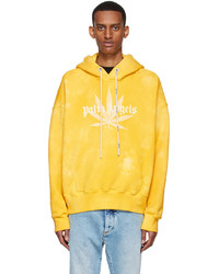 Palm Angels Yellow Cotton Hoodie