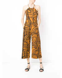 Andrea Marques Wide Leg Cropped Jumpsuit