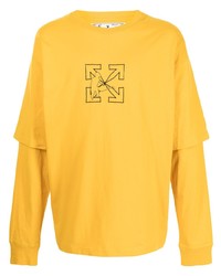 Off-White Arrows Motif Layered Look T Shirt