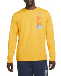 Nike Mountainside Long Sleeve T Shirt In Pollencyber Teal At Nordstrom