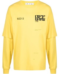 Off-White Tech Marker Double Sleeve T Shirt